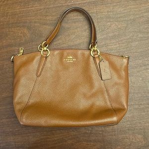 Coach leather convertible crossbody bag